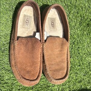 UGG Men's Tan Suede Slip-Ons